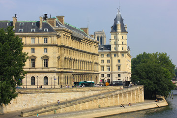 Fototapeta na wymiar Paris in the summer, France.