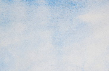 Blue abstract background in watercolor style