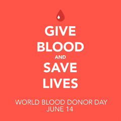 world blood donor day concept background vector