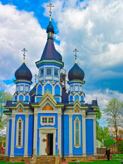 Fototapeta na wymiar Old Orthodox church Druskininkai