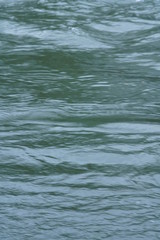 Schnell strömendes reines, sauberes Wasser in einem Fluss