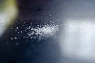 Saltcellar and Salt on the Table