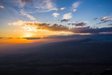Fototapeta na wymiar beautiful view from Mount Ara