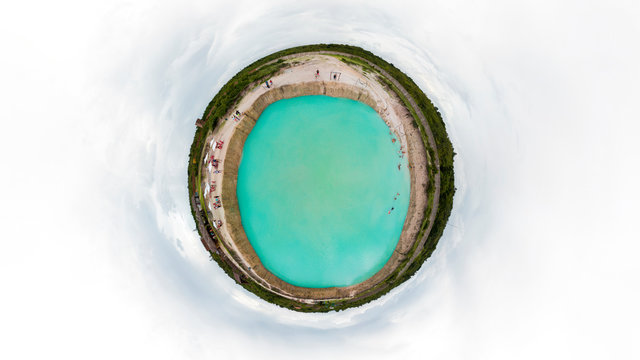 Little Planet Of Blue Hole In Caiçara, Cruz, Ceara On A Tour From Jericoacoara