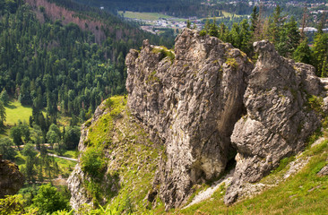 Obraz premium Nosal mountain in Kuznice near Zakopane. Poland