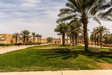 Fototapeta na wymiar Al Bujairi Park near Historic Ad Diriyah, Riyadh, Saudi Arabia