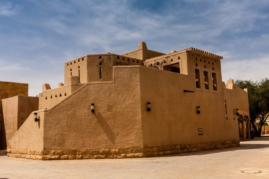 Modern architecture of Ad Diriyah in the traditional Arabic style, Riyadh, Saudi Arabia