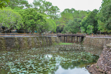 Luu Khiem Lake, Tomb of Tu Duc in Hue, Vietnam