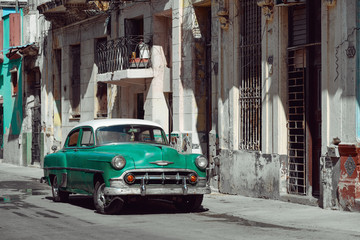 Classic old car in Havana
