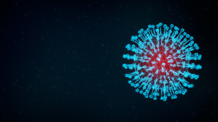 Background motion of virus evolution spread pandemic epidemic global europe italy China Coronavirus cure with drug detection scientific medical tech technology innovation laboratory diagnosis research