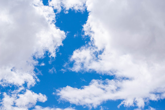 Couldy and blue sky.