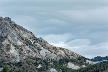 Dolomites mountains landscape in a natural park