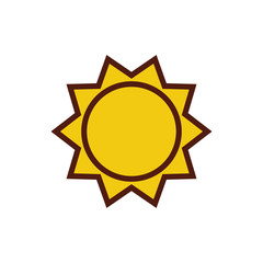 summer sun flat style icon