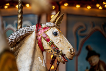 Old vintage carousel horse © Riku