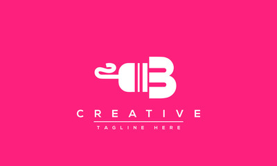 Obraz premium Modern abstract letter B logo design. Minimal B initial based icon. Initial BB vector 
