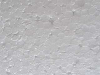 white expanded polystyrene plastic texture background