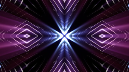 abstract futuristic kaleidoscope effect 3d rendering illustration background