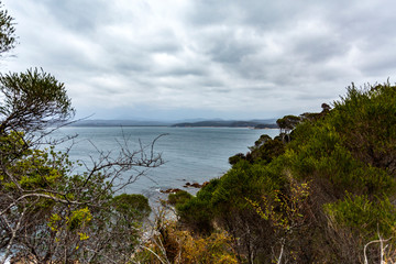 Fototapeta na wymiar Eden Rugged Cliffs of the NSW South Coast