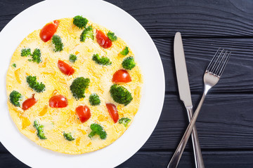 Italian healthy breakfast Omelette