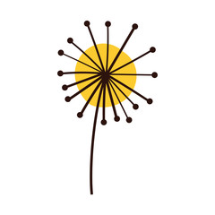 beautifull flower garden spring hand draw style