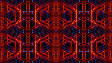 seamless abstract futuristic pattern illustration 3d render