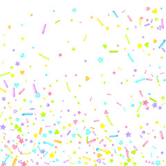 Sprinkles grainy. Cupcake dessert bakery confetti