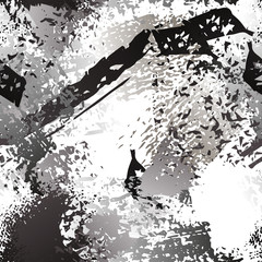 Hand Drawn Grunge Surface. Chalk Coal and Paint 