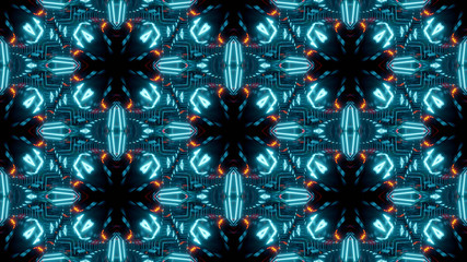 seamless abstract futuristic pattern illustration 3d render