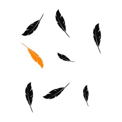 Feather background logo