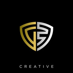 gf logo design vector icon