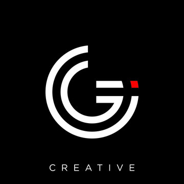 gg circle logo design