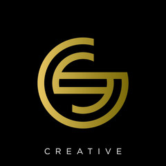 gs circle logo design