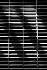 black and white grate