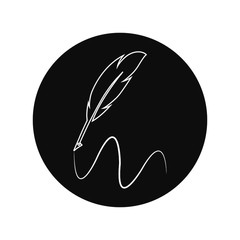 Feather pen  logo