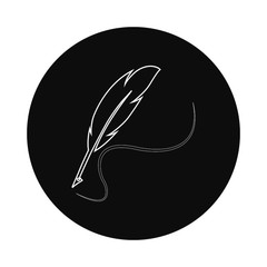 Feather pen  logo