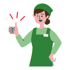 スーパー店員　女性　いいね