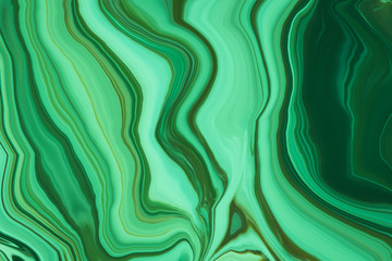 Marble ink colorful. green marble pattern texture abstract background. can be used for background or wallpaper