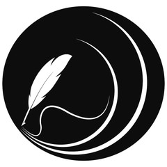 Feather pen  logo