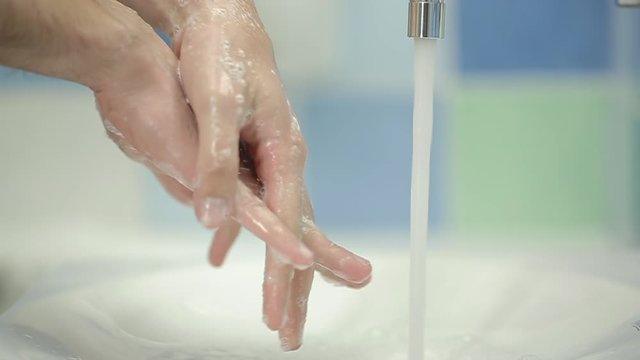 Man Washing Hands 