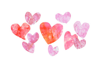 ハートをデザインした背景素材