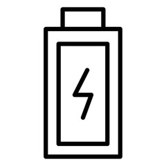 Battery charging icon. Mobile charge, smartphone or laptop battery charge. Power, energy, electric signs. Lightening symbol.