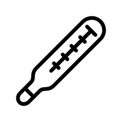 Thermometer icon in line style.