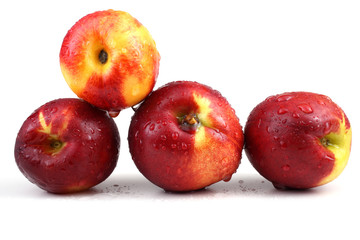 Wet nectarines