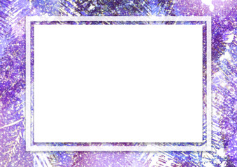フォトフレーム　キラキラ　宝石　背景イラスト
