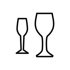 glass wine icon vector design template