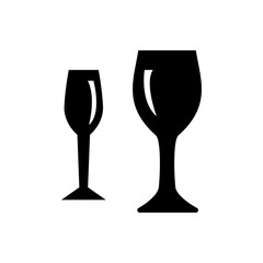 glass wine icon vector design template