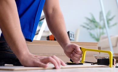 May laying laminate flooring at home