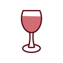glass wine icon vector design template