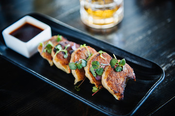 Fried dumpling appetizers 