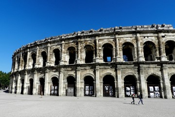 Fototapeta na wymiar Nimes, France, Roman Arena